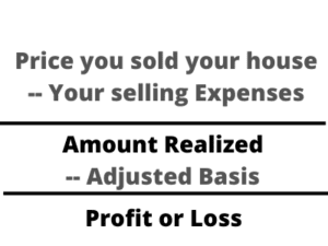 Figure For Calculating Your Losses Or Gains In A Real-Estate Sale, One Of Our Tax Tips For Selling Your House