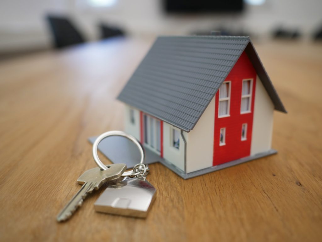 A Newly Bought Home With The Keys Recently Bought At An Auction For A Foreclosed Property