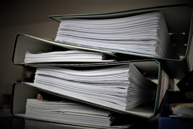A Pile Of Documents 
